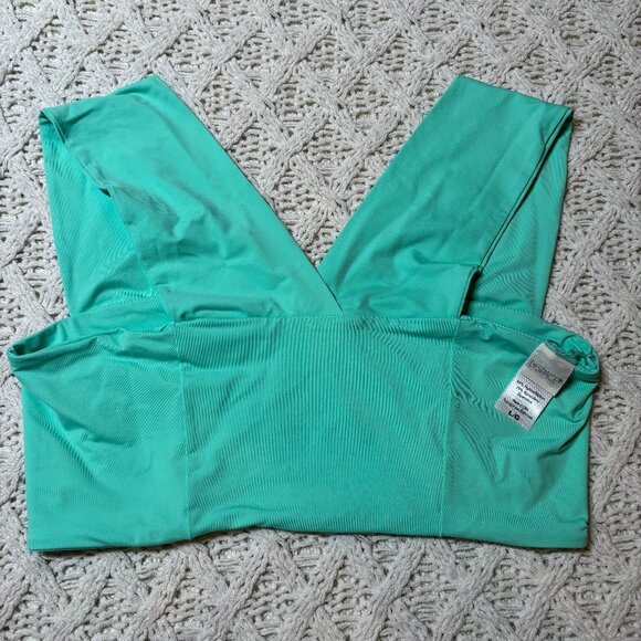 L*Space parker Bralette Bikini Top Mint Green Women’s Size L nwot - Picture 2 of 7